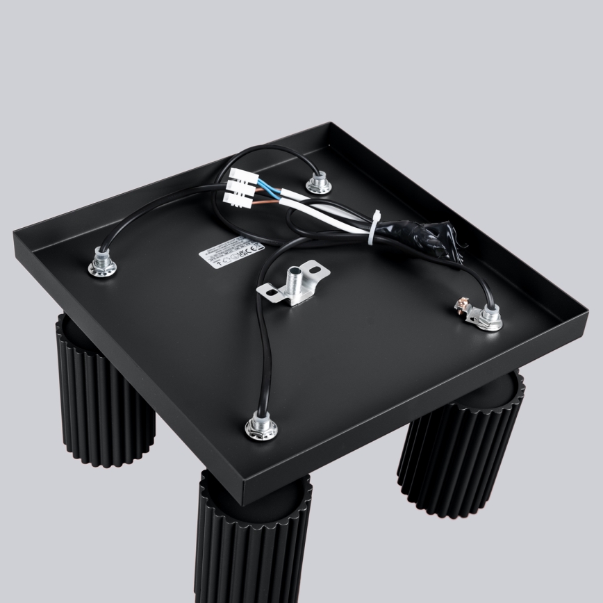 Reflektor KARBON 4xGU10/10W/230V črna