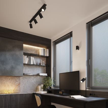 Reflektor KARBON 4xGU10/10W/230V črna