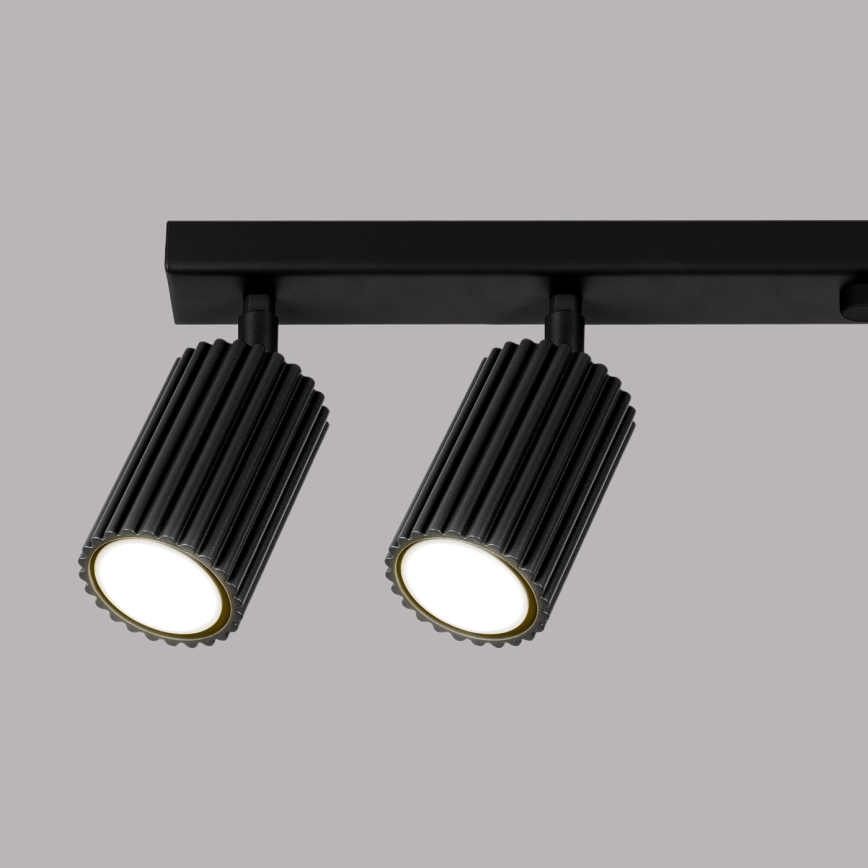Reflektor KARBON 6xGU10/10W/230V črna