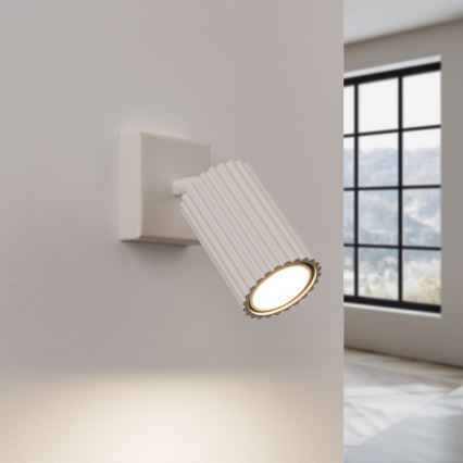 Stenski reflektor KARBON 1xGU10/10W/230V krem barva