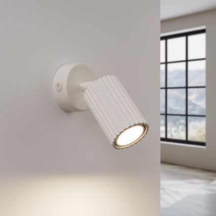 Stenski reflektor KARBON 1xGU10/10W/230V krem barva