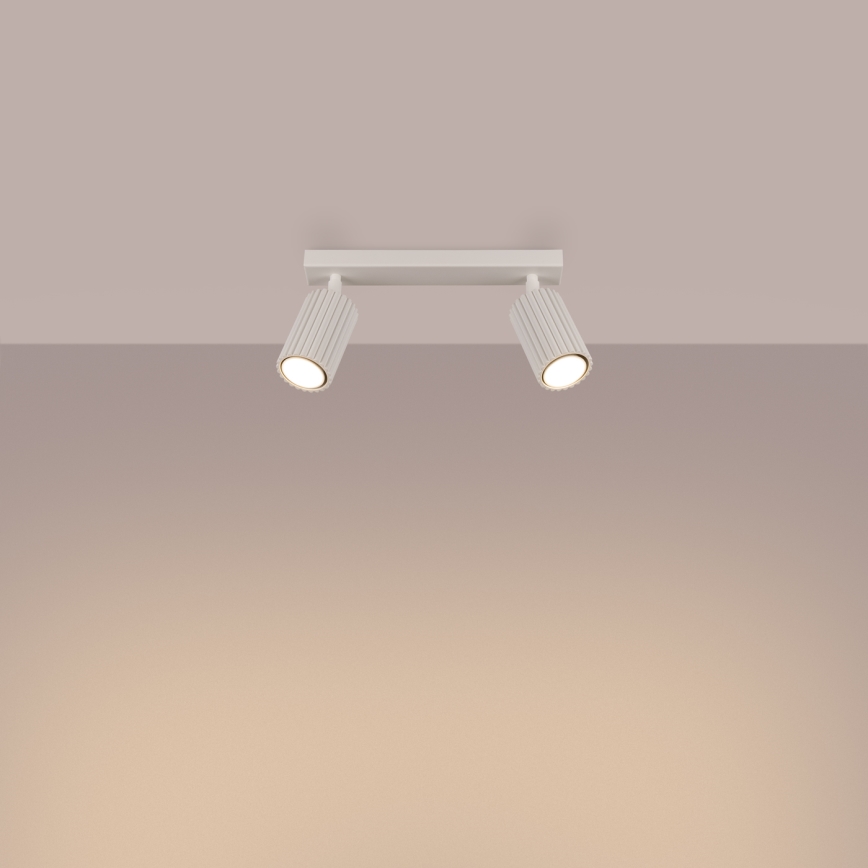 Reflektor KARBON 2xGU10/10W/230V krem barva