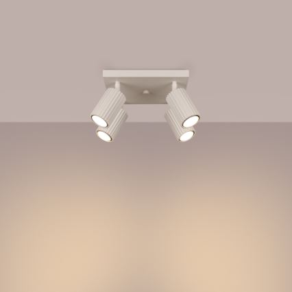 Reflektor KARBON 4xGU10/10W/230V krem barva