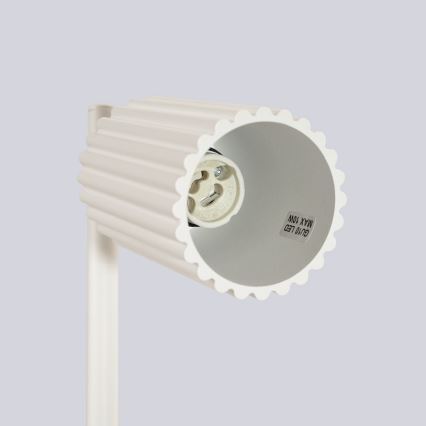 Namizna svetilka KARBON 1xGU10/10W/230V krem barva