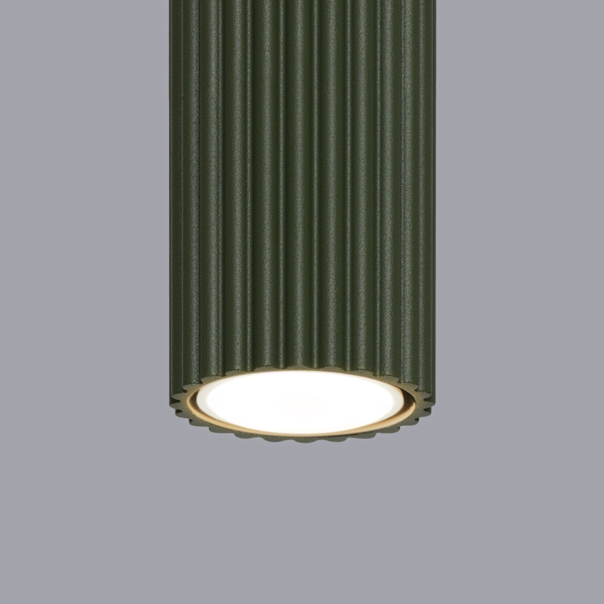 Reflektor KARBON 1xGU10/10W/230V 10 cm zelena