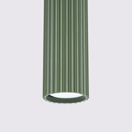 Lestenec na vrvici KARBON 1xGU10/10W/230V zelena