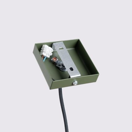 Lestenec na vrvici KARBON 1xGU10/10W/230V zelena