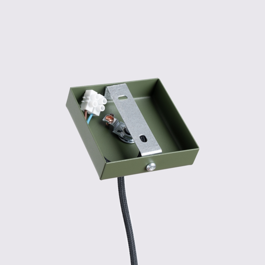 Lestenec na vrvici KARBON 1xGU10/10W/230V zelena