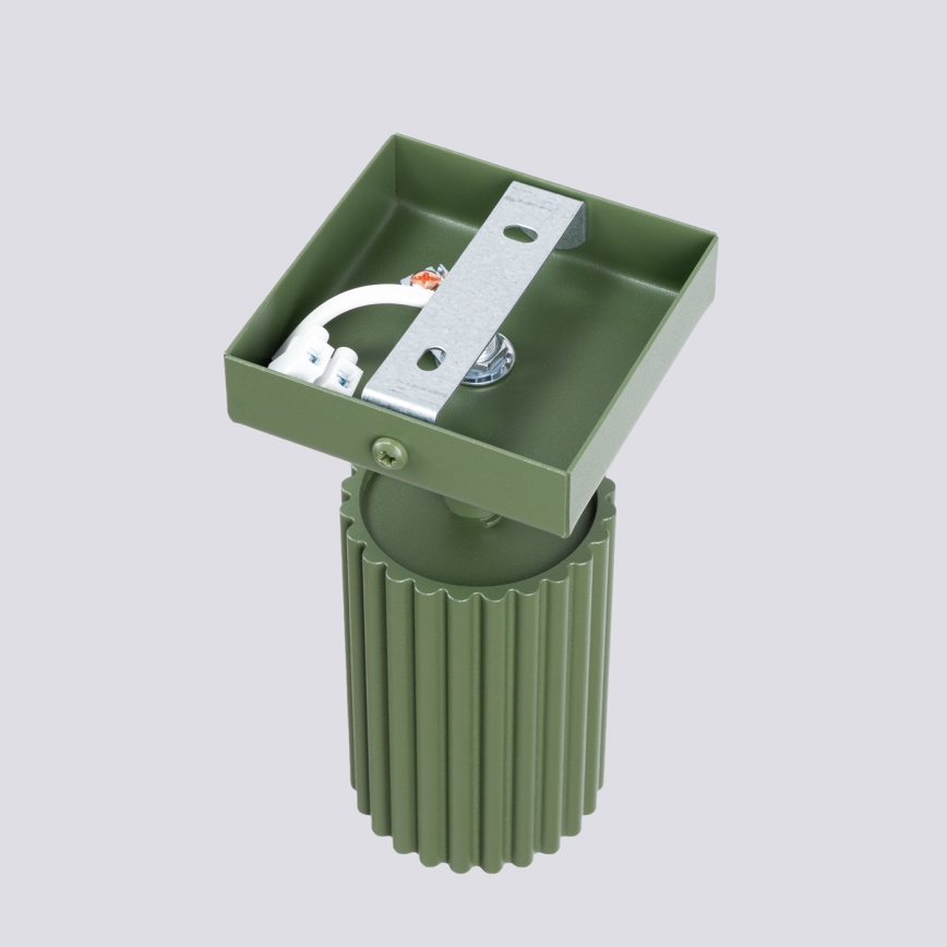 Stenski reflektor KARBON 1xGU10/10W/230V zelena