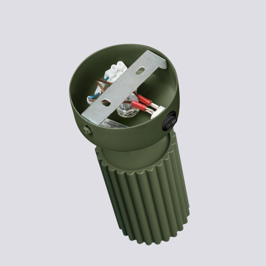 Stenski reflektor KARBON 1xGU10/10W/230V zelena