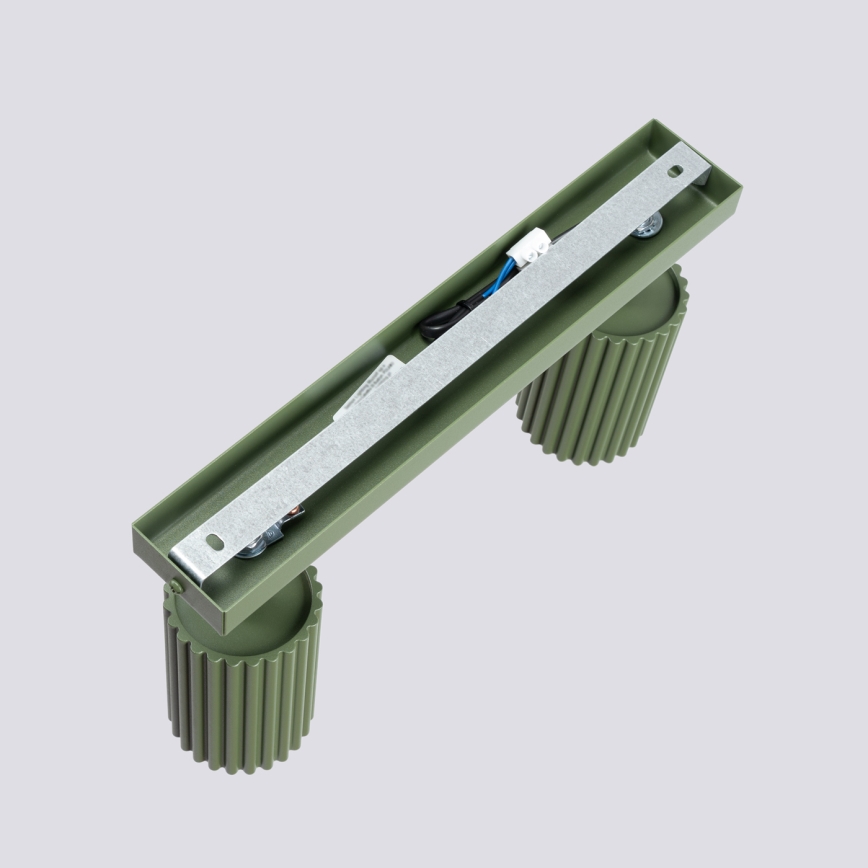 Reflektor KARBON 2xGU10/10W/230V zelena