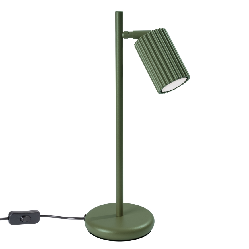 Namizna svetilka KARBON 1xGU10/10W/230V zelena