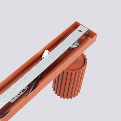Reflektor KARBON 3xGU10/10W/230V rdeča