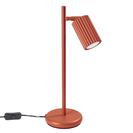 Namizna svetilka KARBON 1xGU10/10W/230V rdeča