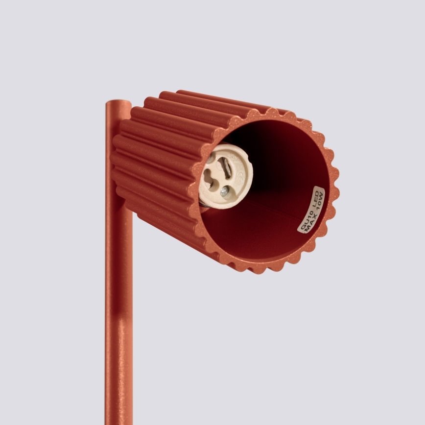 Namizna svetilka KARBON 1xGU10/10W/230V rdeča