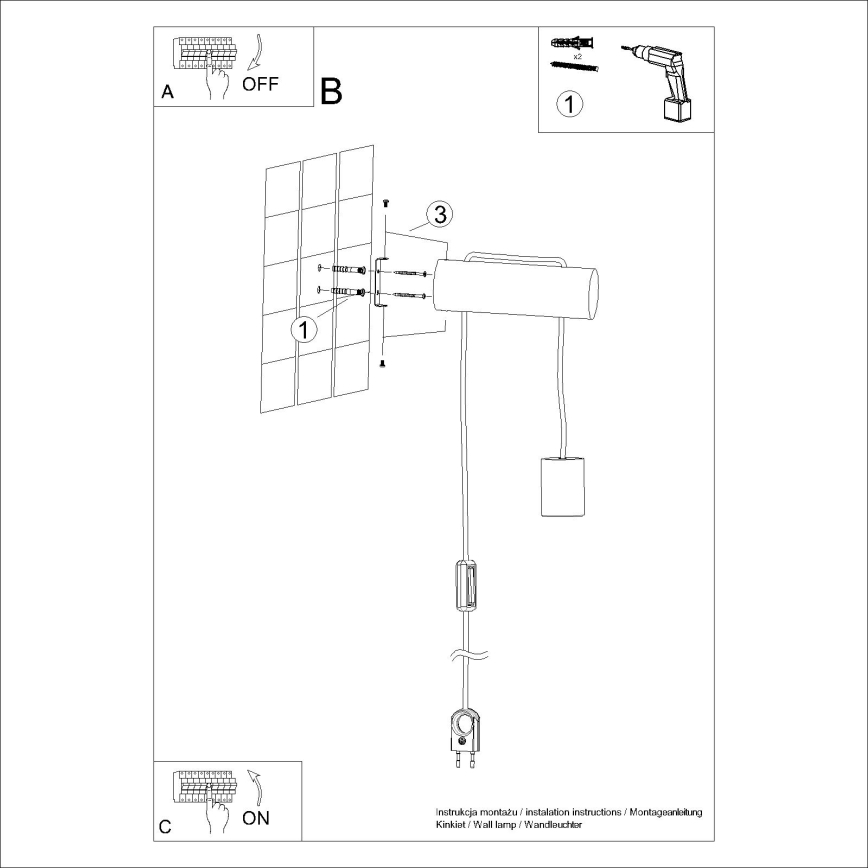 Stenska svetilka NIMBI 1xE27/15W/230V bukev