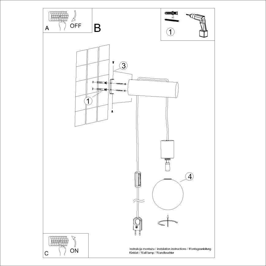 Stenska svetilka NIBMI 1xG9/8W/230V bukev
