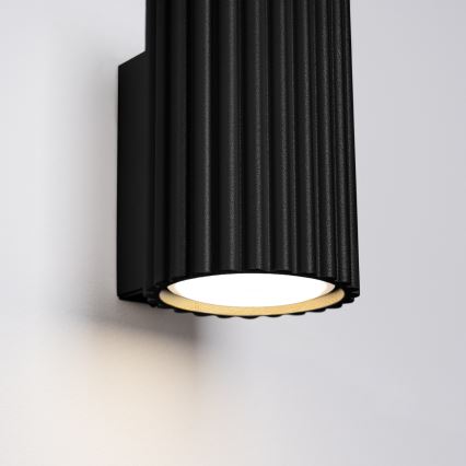 Stenska svetilka KARBON 1xGU10/10W/230V črna