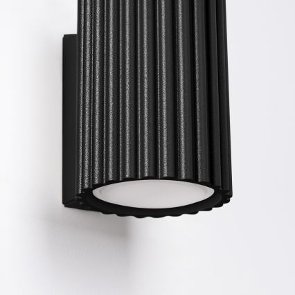 Stenska svetilka KARBON 1xGU10/10W/230V črna