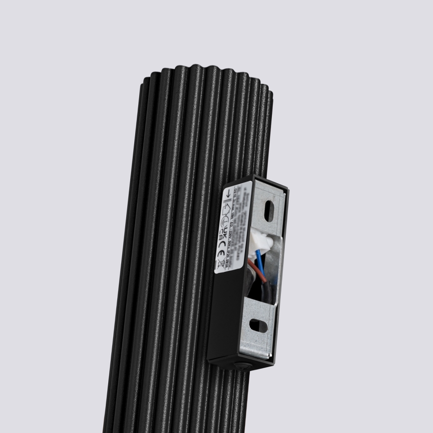 Stenska svetilka KARBON 2xGU10/10W/230V črna