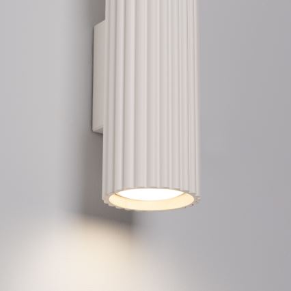 Stenska svetilka KARBON 2xGU10/10W/230V krem barva