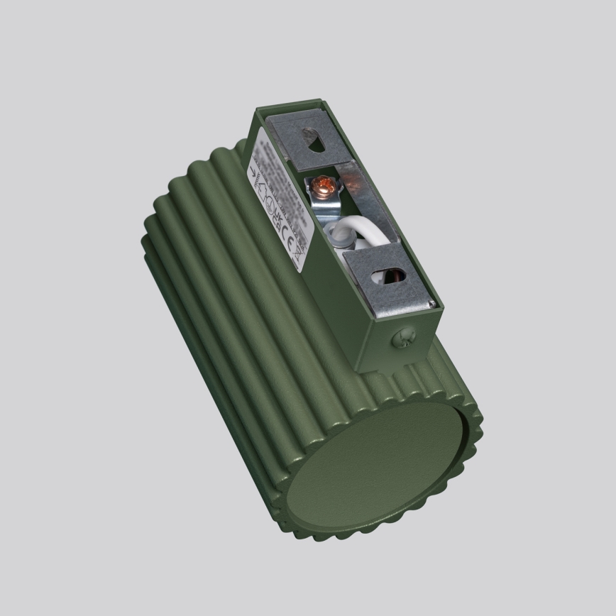 Stenska svetilka KARBON 1xGU10/10W/230V zelena