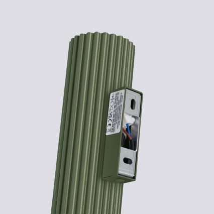Stenska svetilka KARBON 2xGU10/10W/230V zelena