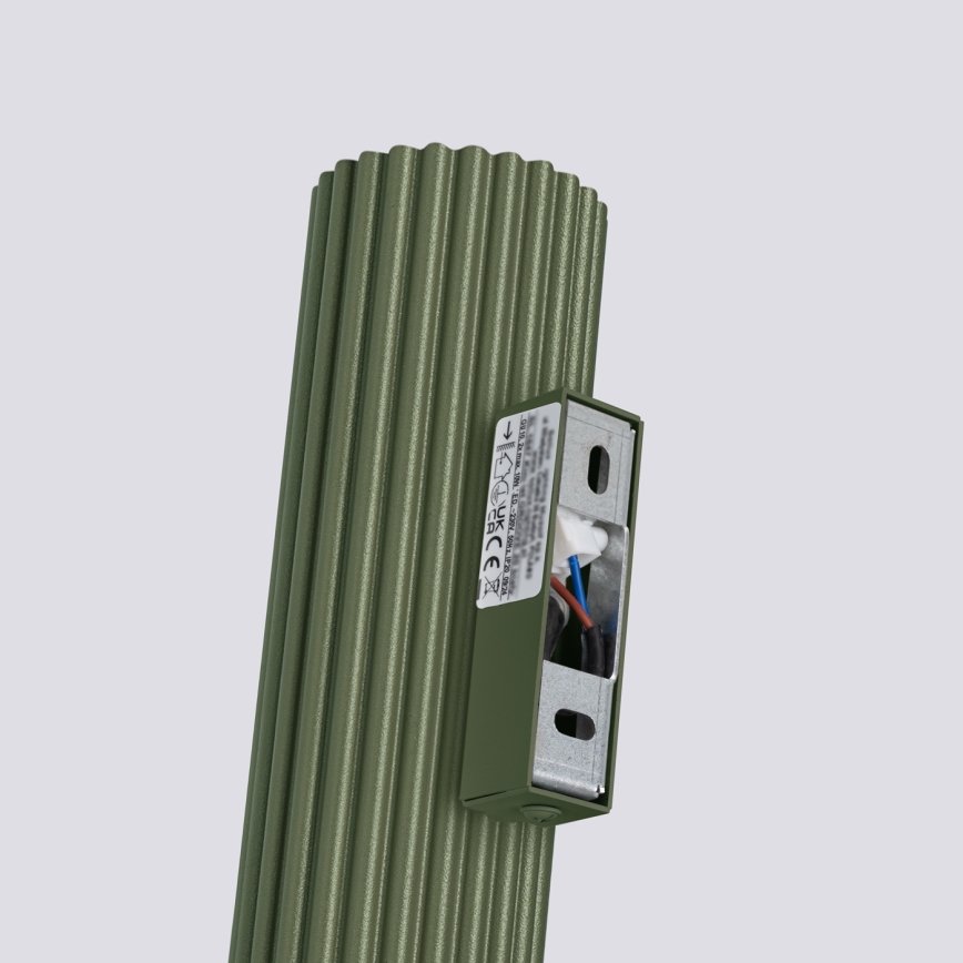 Stenska svetilka KARBON 2xGU10/10W/230V zelena