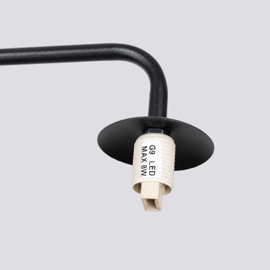 Stenska svetilka ASTRAL 1xG9/8W/230V črna