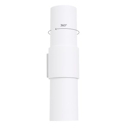 Stenska svetilka FLASH 2xE27/15W/230V bela