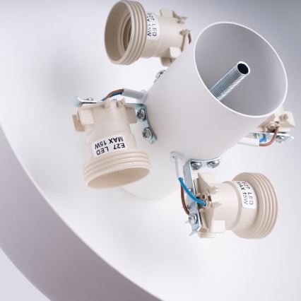 Stropna svetilka OMIQ 4xE27/15W/230V premer 30 cm bela