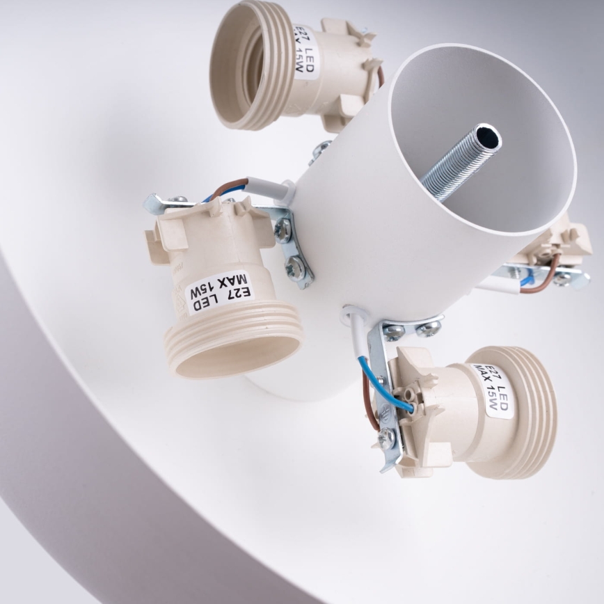 Stropna svetilka OMIQ 4xE27/15W/230V premer 30 cm bela