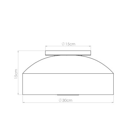 Stropna svetilka OMIQ 4xE27/15W/230V premer 30 cm bela