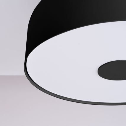 Stropna svetilka OMIQ 4xE27/15W/230V, premer 30 cm, črna