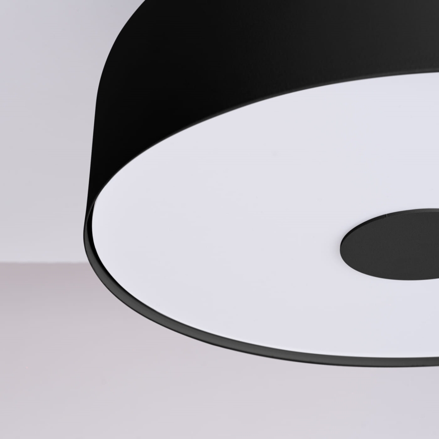 Stropna svetilka OMIQ 4xE27/15W/230V, premer 30 cm, črna