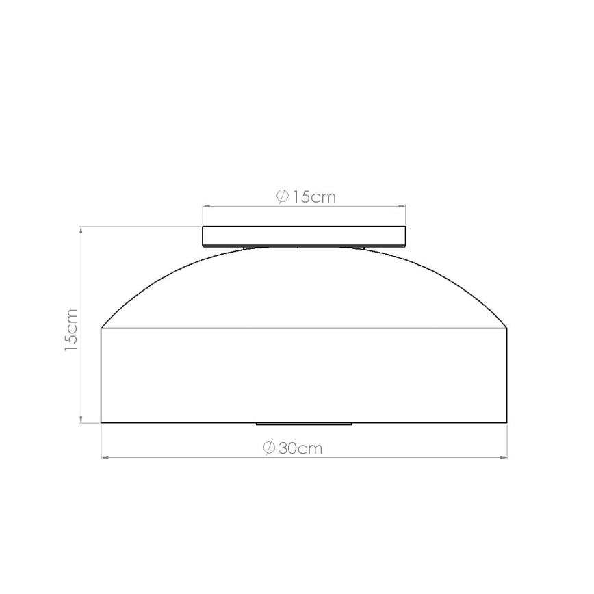 Stropna svetilka OMIQ 4xE27/15W/230V, premer 30 cm, kremna