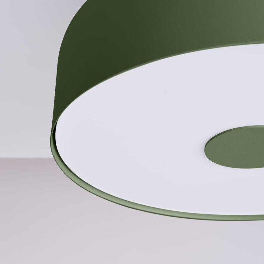 Stropna svetilka OMIQ 4xE27/15W/230V premer 30 cm zelena