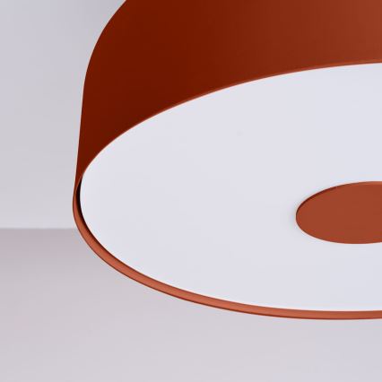 Stropna svetilka OMIQ 4xE27/15W/230V premer 30 cm rdeča