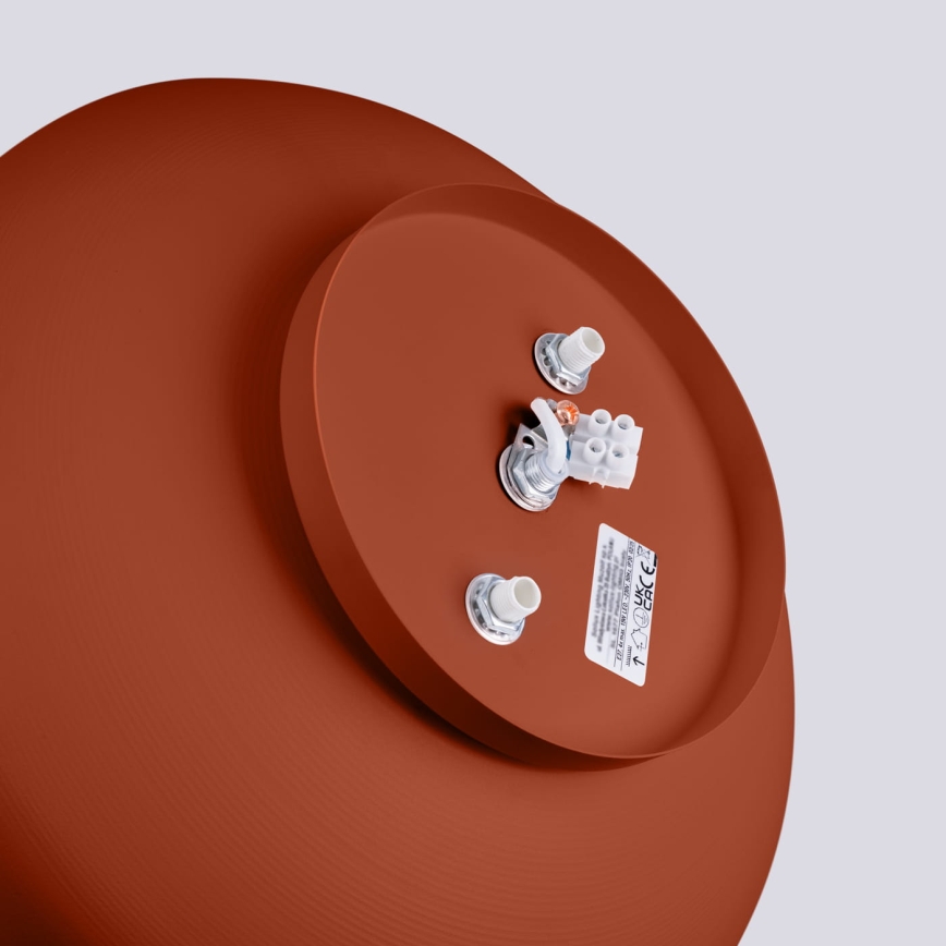 Stropna svetilka OMIQ 4xE27/15W/230V premer 30 cm rdeča