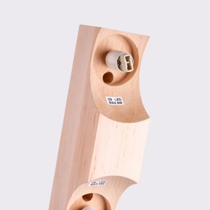 Stropna svetilka BULBO 2xG9/8W/230V bukev/bela