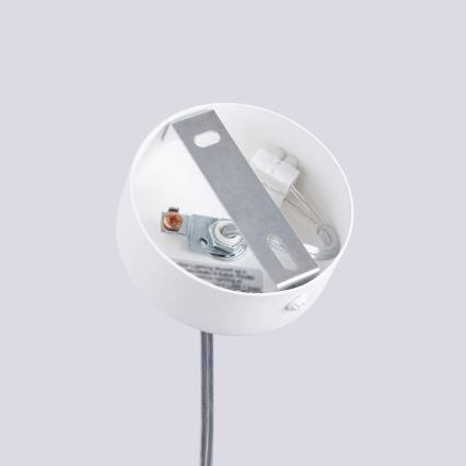 Lestenec na vrvici LAMI 1xGU10/10W/230V bela