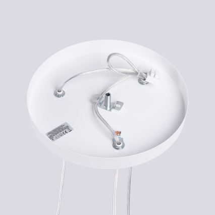 Lestenec na vrvici LAMI 3xGU10/10W/230V bela