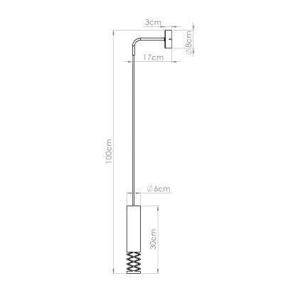 Stenska svetilka LAMI 1xGU10/10W/230V bela