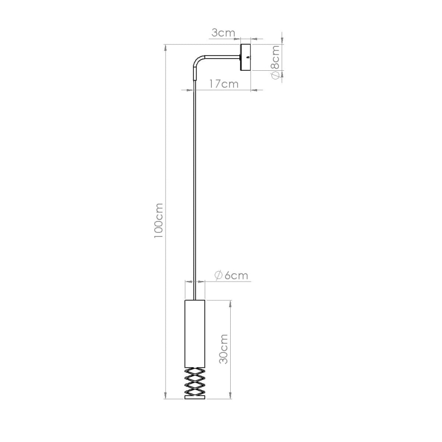 Stenska svetilka LAMI 1xGU10/10W/230V bela