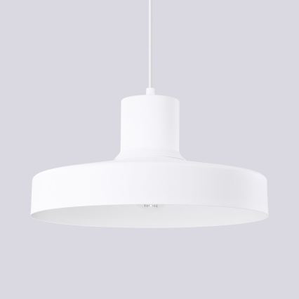 Lestenec na vrvici BILO 1xE27/15W/230V pr. 35 cm bela