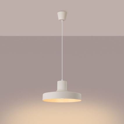 Lestenec na vrvici BILO 1xE27/15W/230V pr. 35 cm krem barva