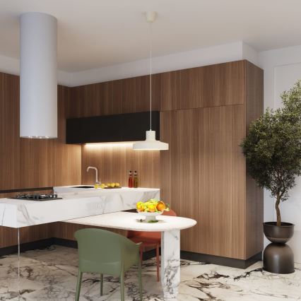 Lestenec na vrvici BILO 1xE27/15W/230V pr. 35 cm krem barva