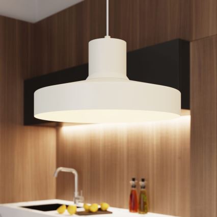 Lestenec na vrvici BILO 1xE27/15W/230V pr. 35 cm krem barva