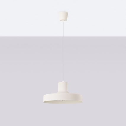 Lestenec na vrvici BILO 1xE27/15W/230V pr. 35 cm krem barva