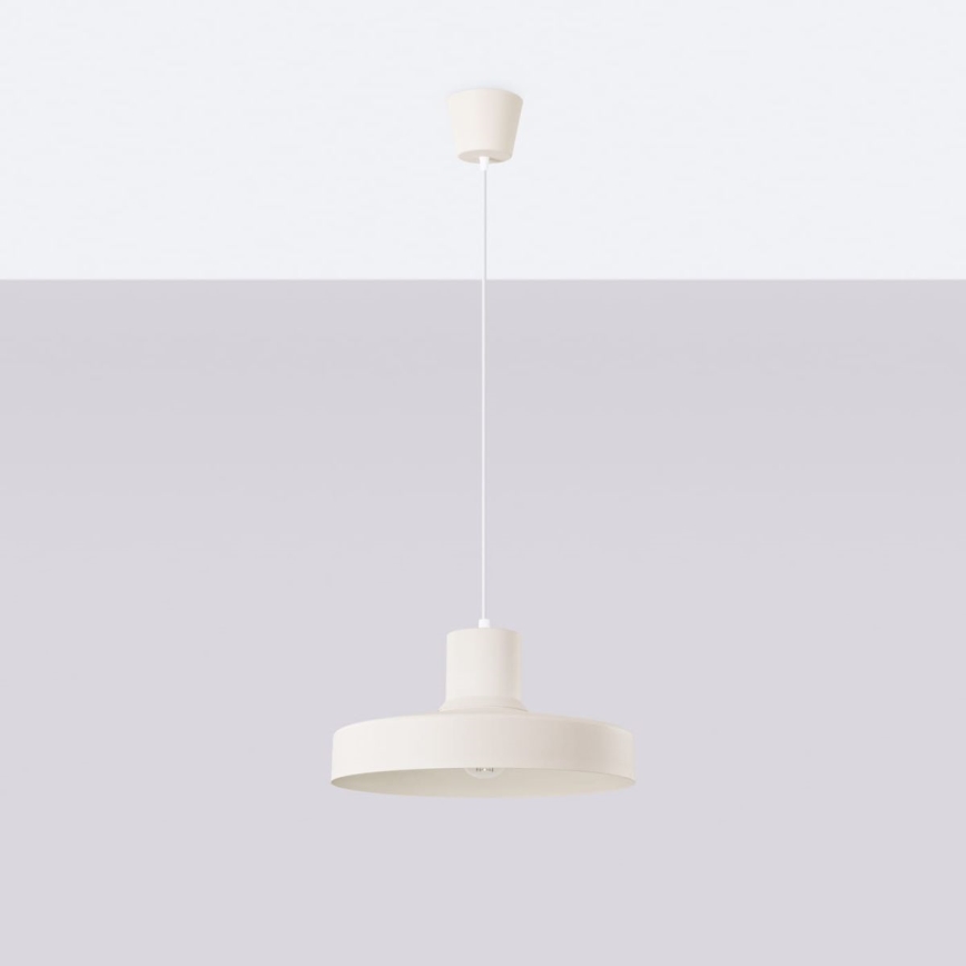 Lestenec na vrvici BILO 1xE27/15W/230V pr. 35 cm krem barva